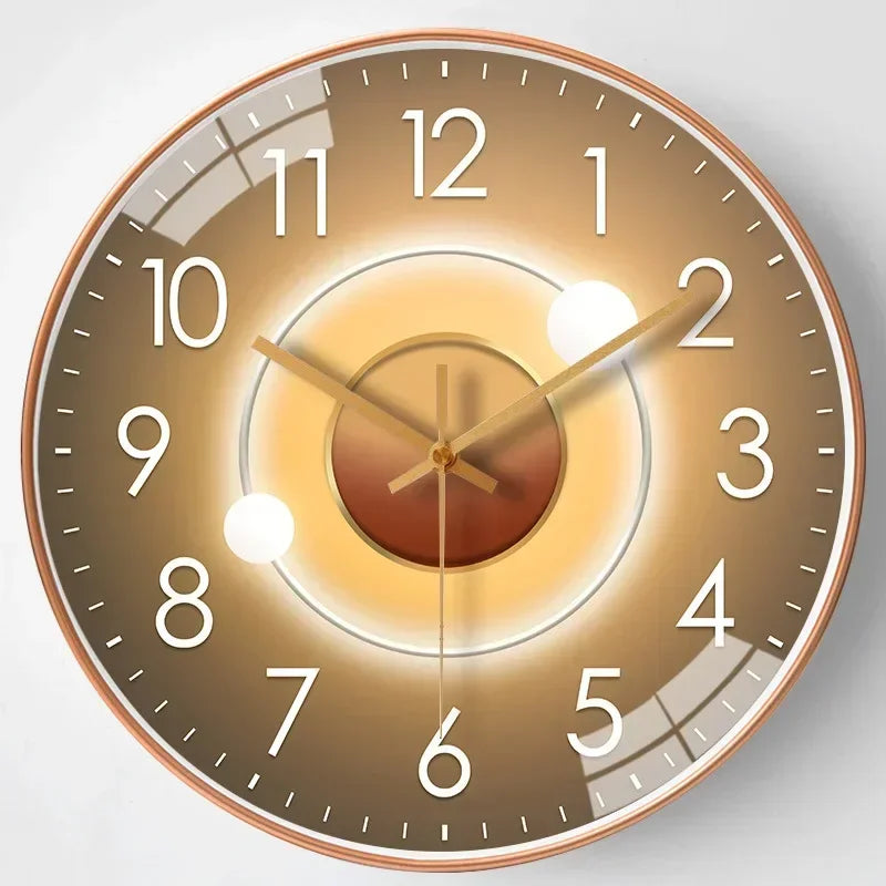 Silent non ticking modern round wall clock by BROKLEN – view 6
