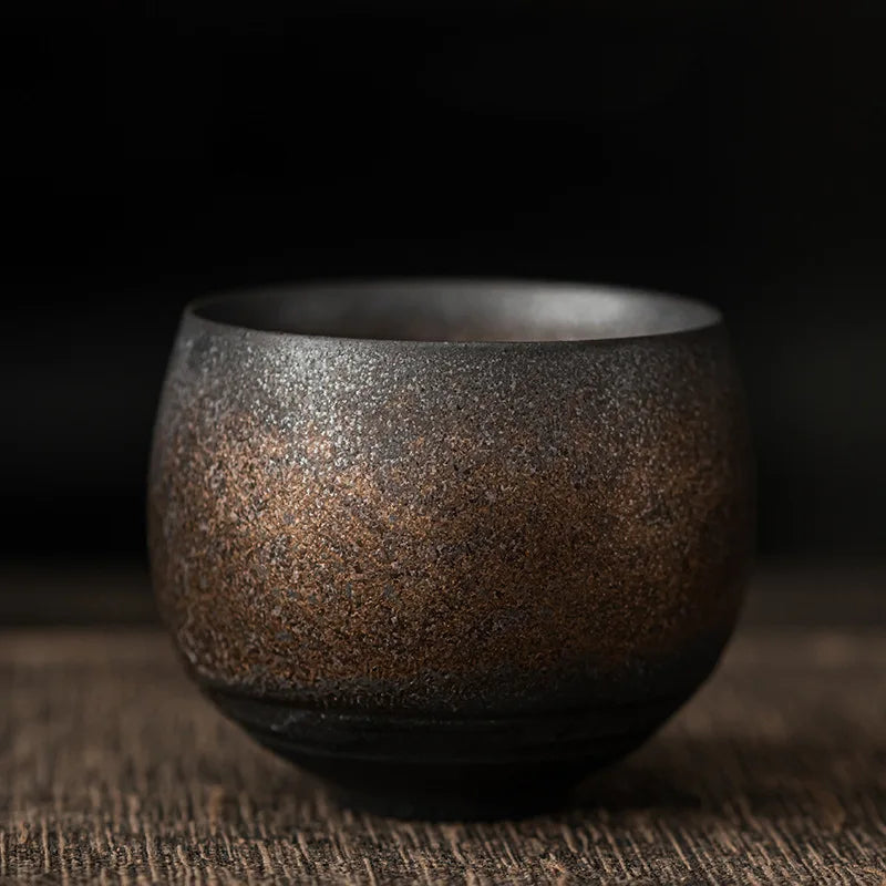 Rustic handmade ceramic stoneware espresso cups by BROKLEN – view 5