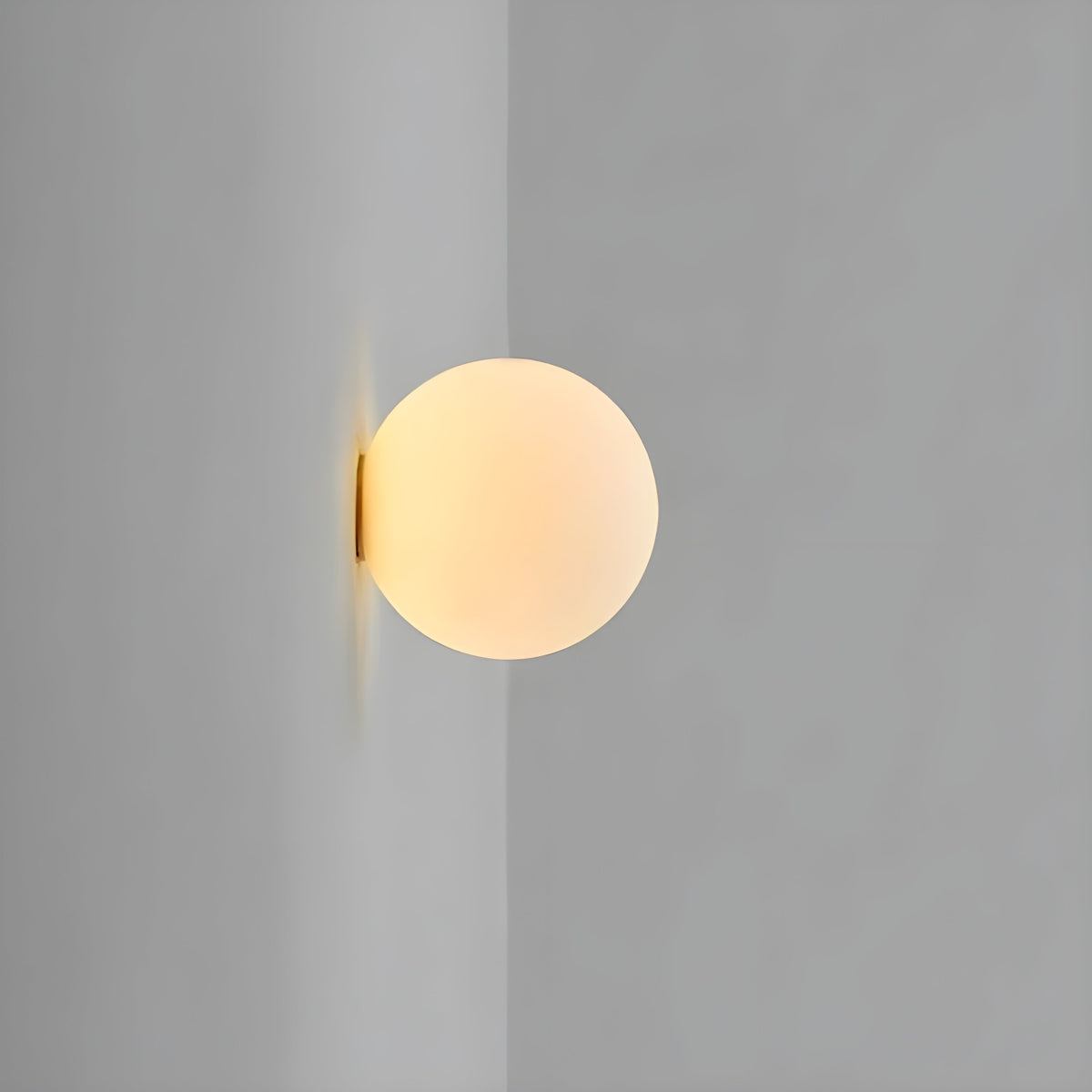 Modern frosted glass globe wall lamp by BROKLEN – view 9