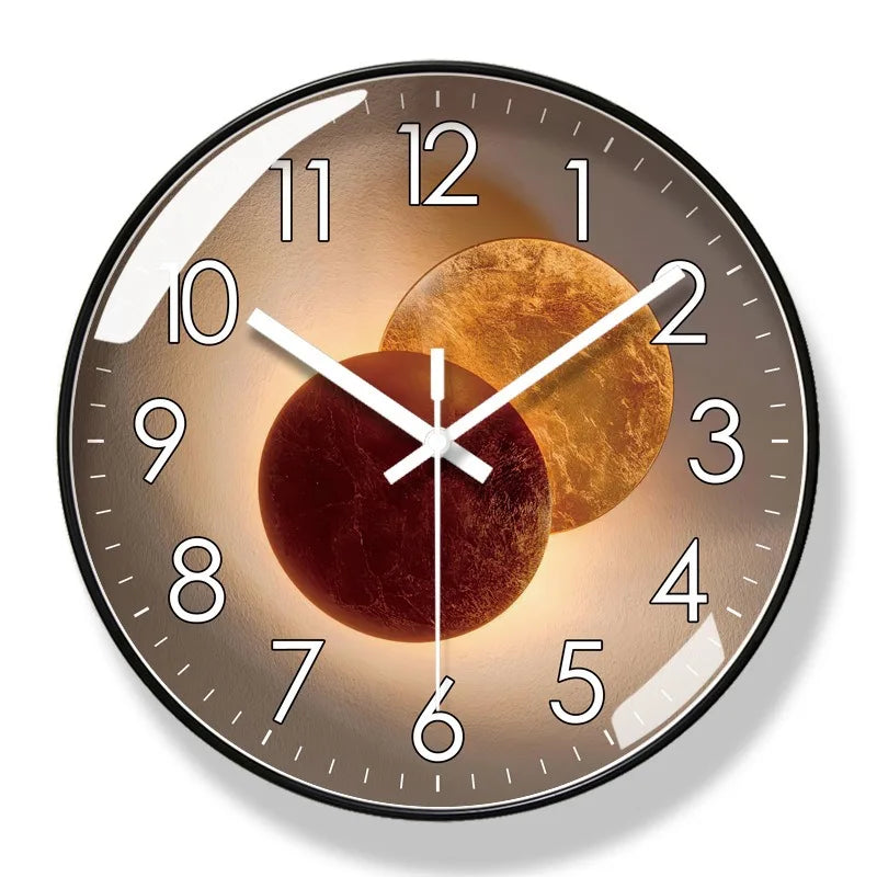 Modern round acrylic decorative wall clock by BROKLEN – view 5