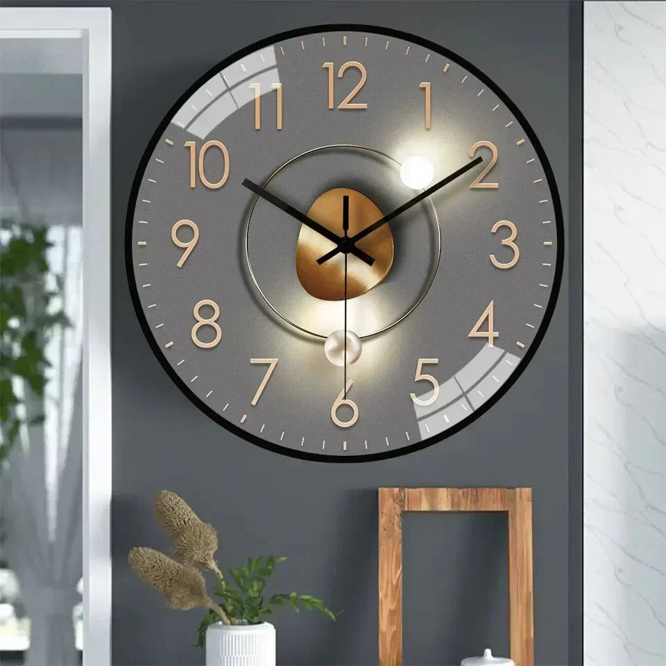 Silent non ticking modern round wall clock by BROKLEN – view 3