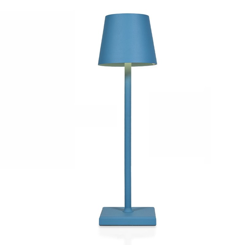 Cordless rechargeable Japandi table lamp in aluminium by BROKLEN – view 10