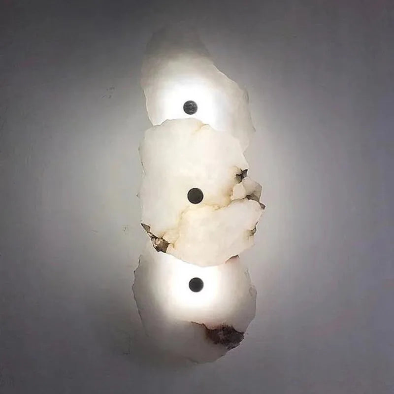 Organic stone shaped LED wall sconce by BROKLEN – view 5