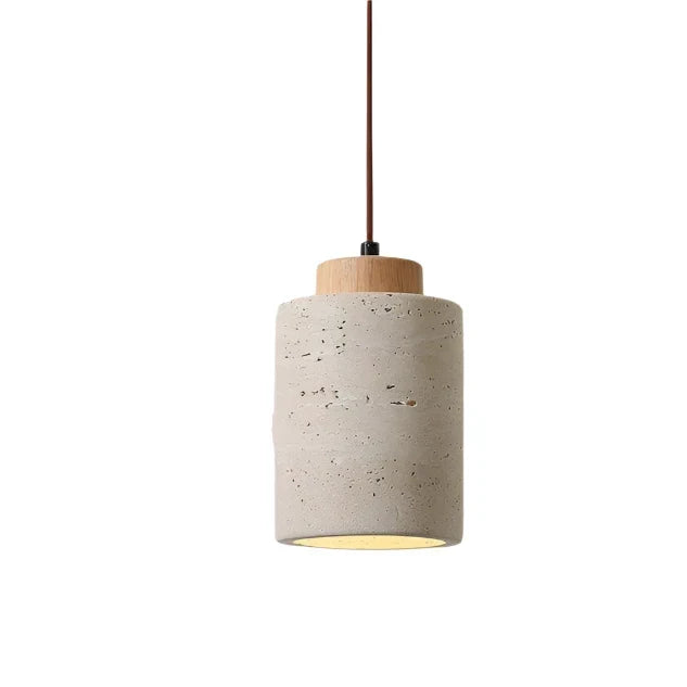 Minimalist Nordic travertine pendant light by BROKLEN – view 5