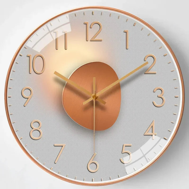 Silent non ticking modern round wall clock by BROKLEN – view 12