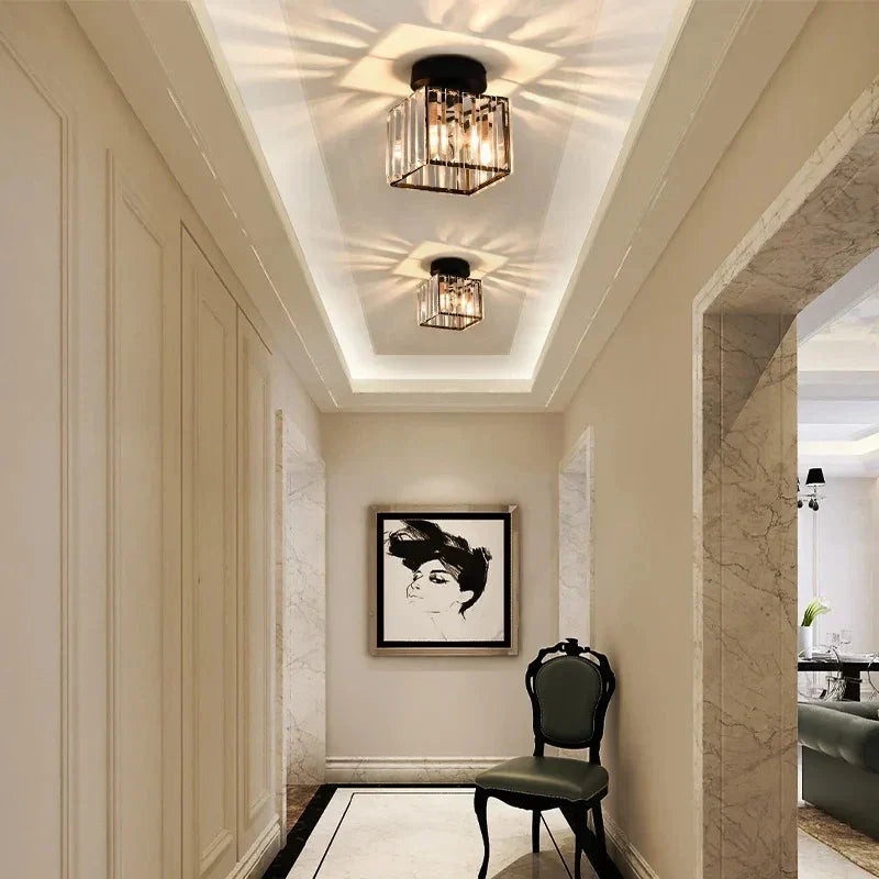 Crystal glass flush mount ceiling light by BROKLEN – view 5