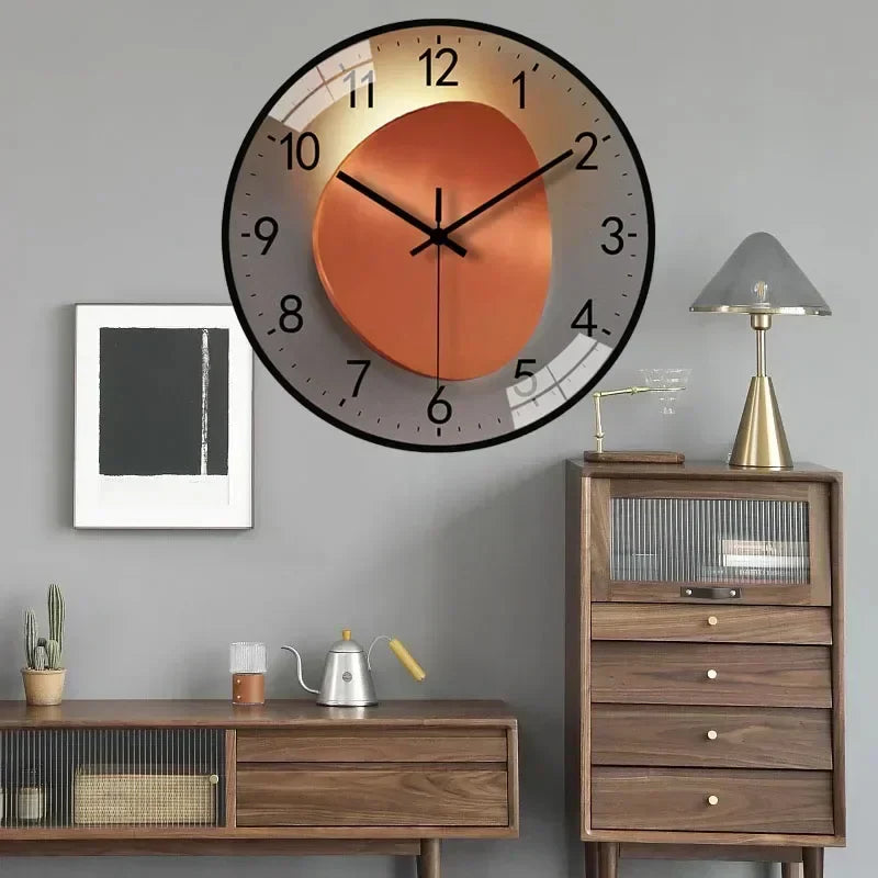 Silent non ticking modern round wall clock by BROKLEN – view 4