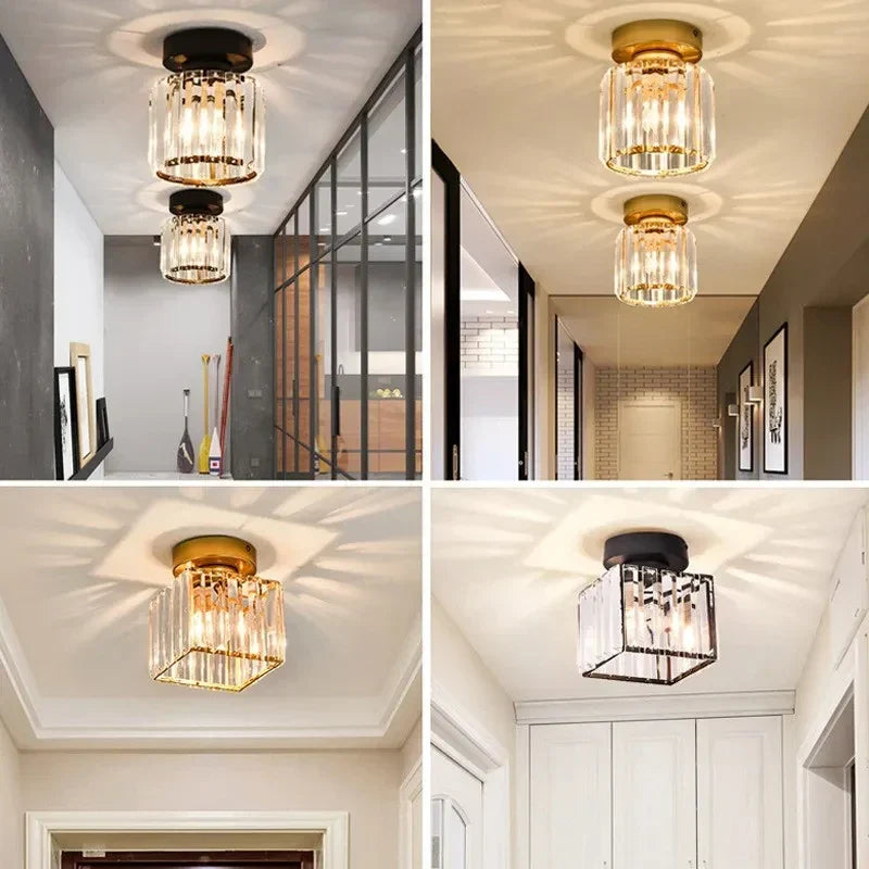 Crystal glass flush mount ceiling light by BROKLEN – view 3