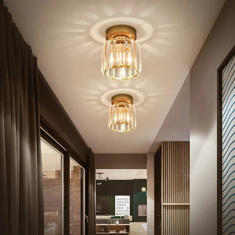Crystal glass flush mount ceiling light by BROKLEN – view 4