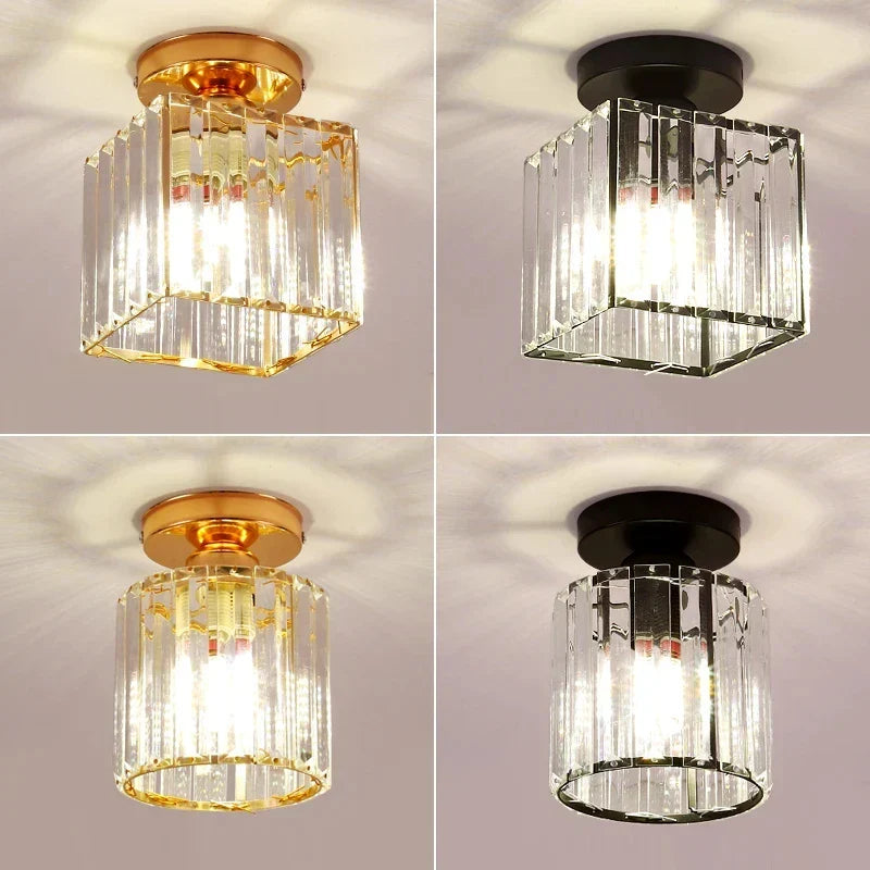 Crystal glass flush mount ceiling light by BROKLEN – view 2