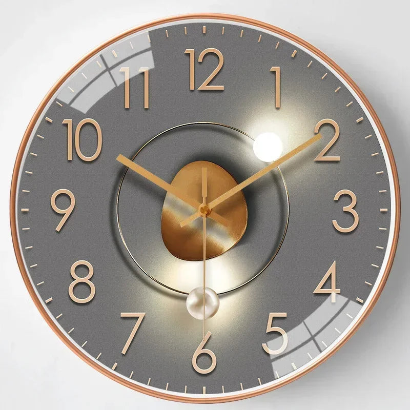 Silent non ticking modern round wall clock by BROKLEN – view 14