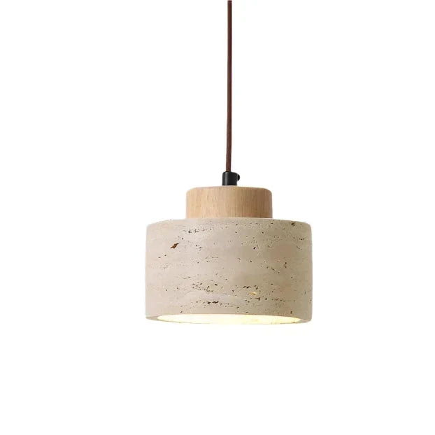 Minimalist Nordic travertine pendant light by BROKLEN – view 4