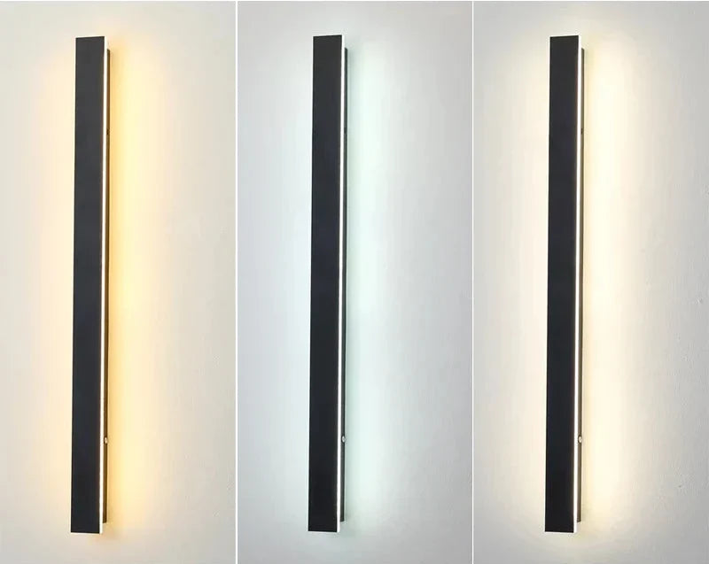 Modern linear outdoor LED wall light for garden and patio by BROKLEN – view 9
