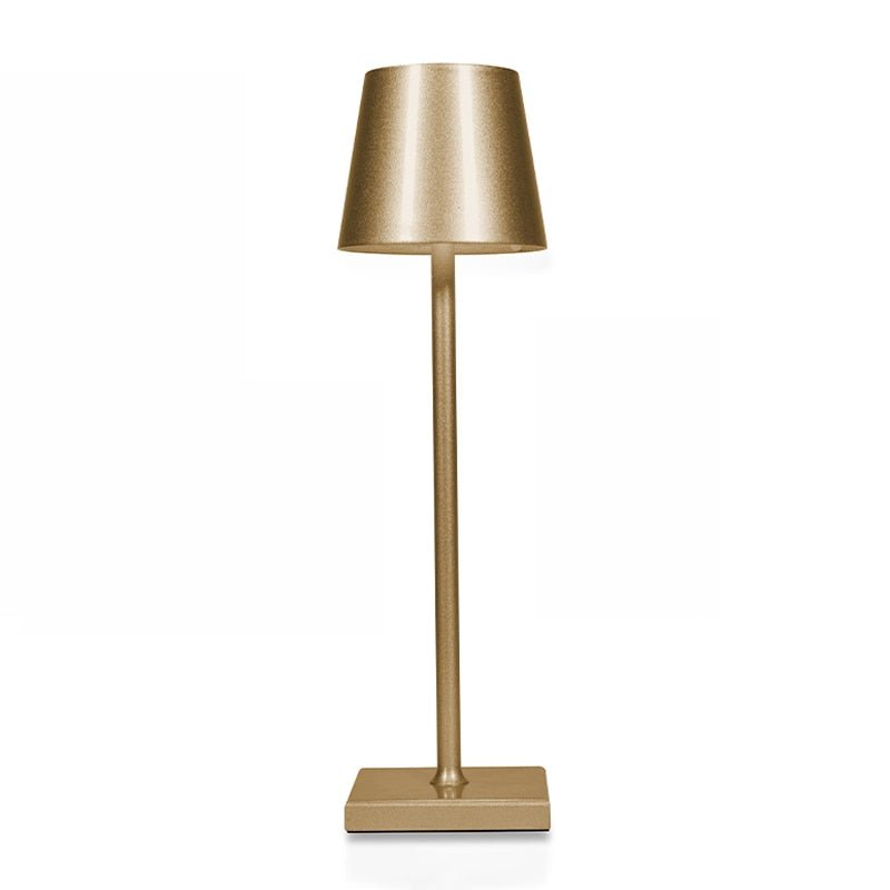 Cordless rechargeable Japandi table lamp in aluminium by BROKLEN – view 2