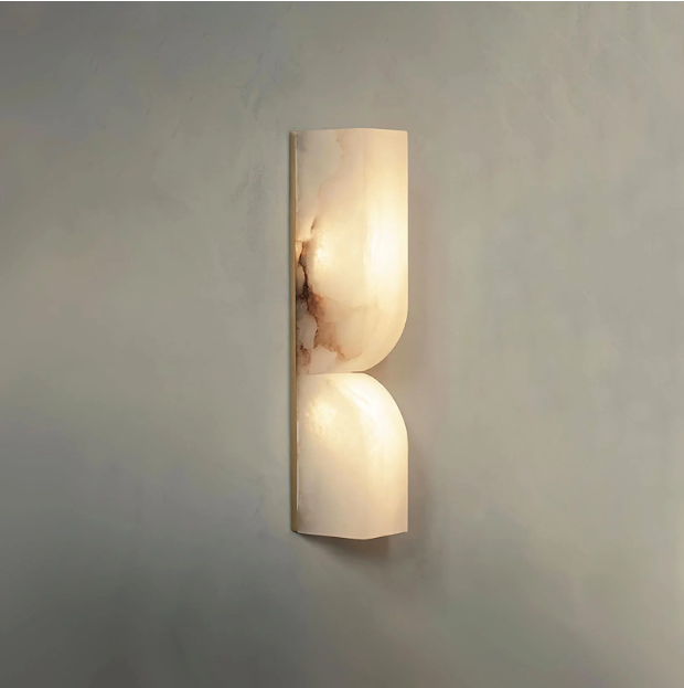 Modern alabaster wall light 60cm – natural stone wall sconce by BROKLEN – view 3