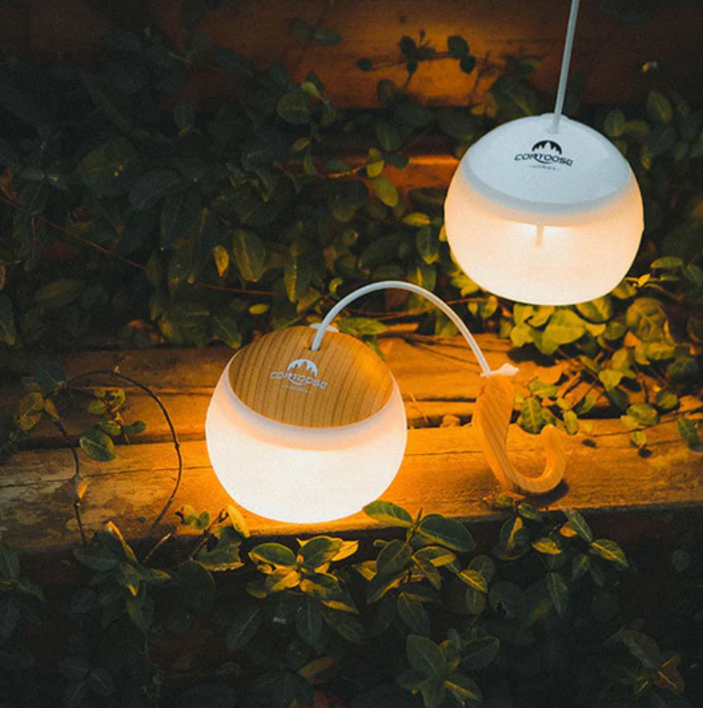 Portable rechargeable LED camping lantern with hanging hook by BROKLEN – view 3