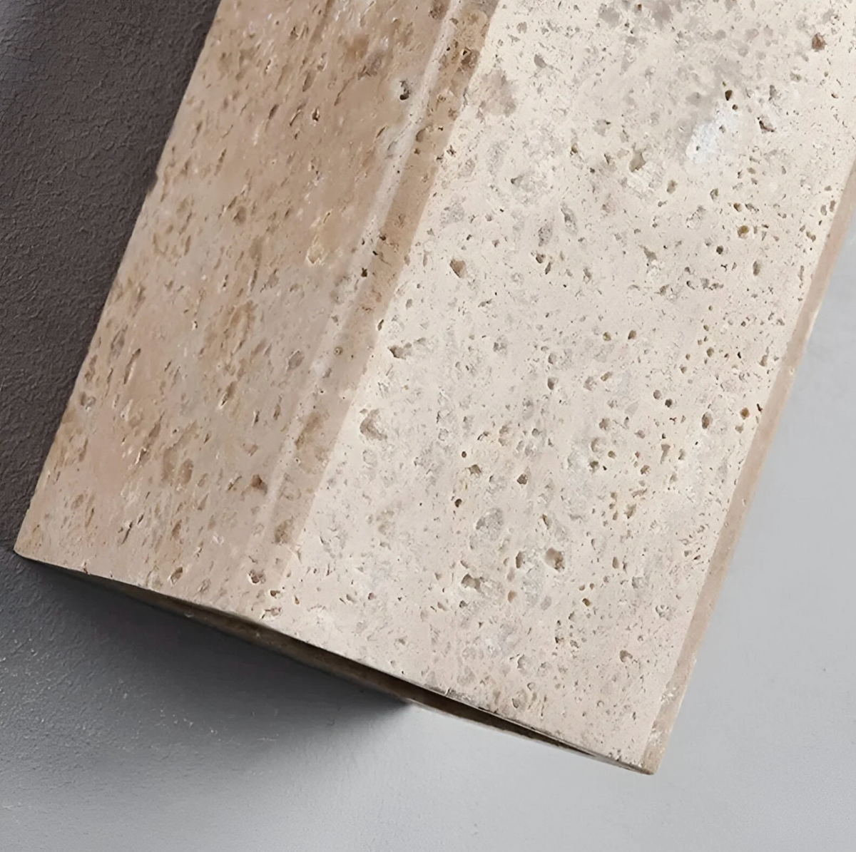 Natural travertine stone up down wall light by BROKLEN – view 18