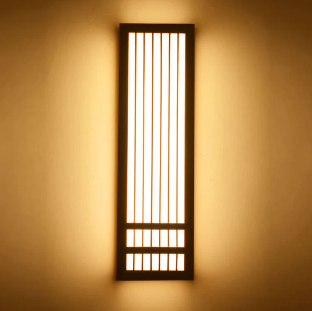 Japandi wooden slatted LED wall light by BROKLEN – view 13
