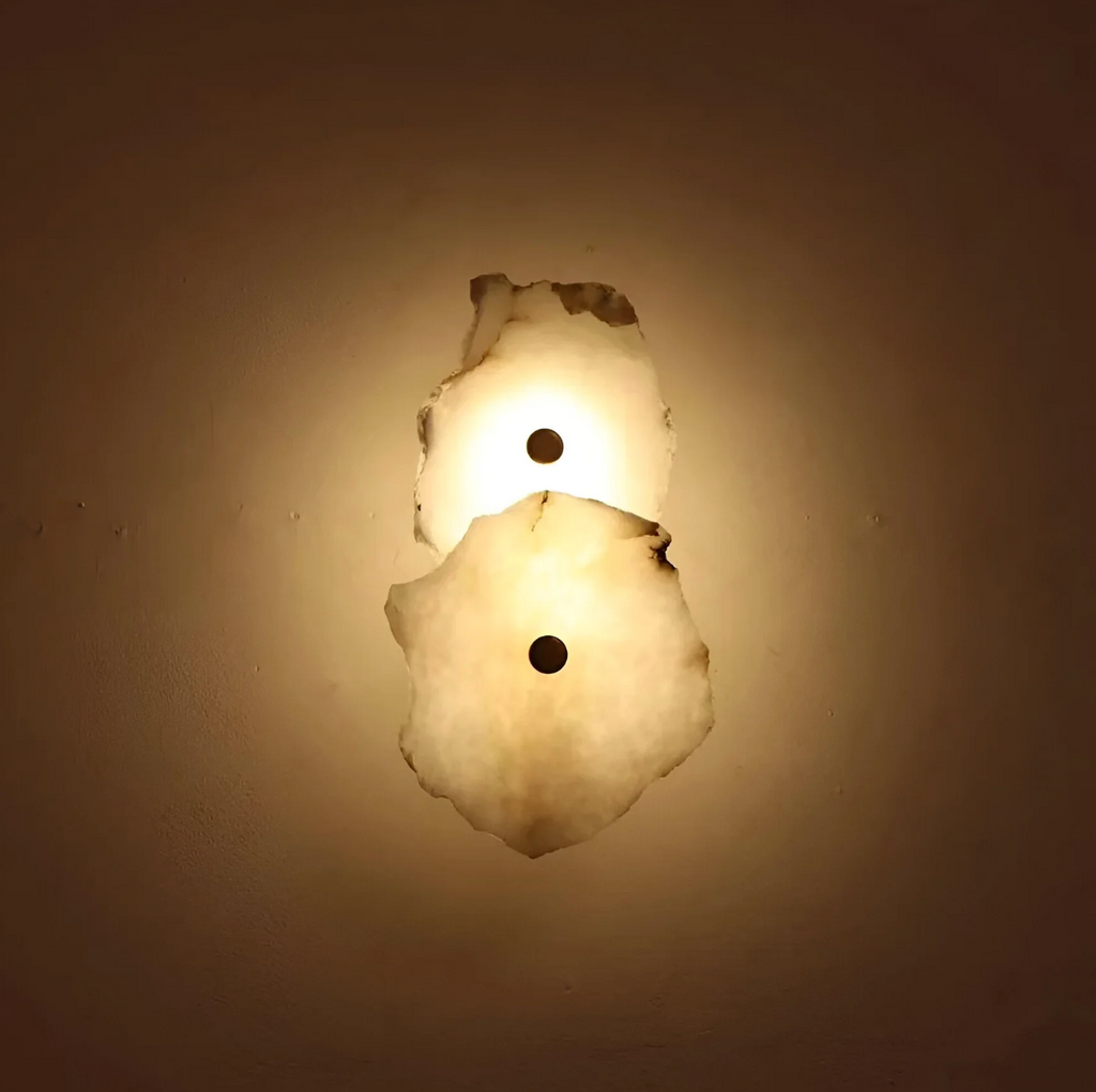 Organic stone shaped LED wall sconce by BROKLEN – view 9