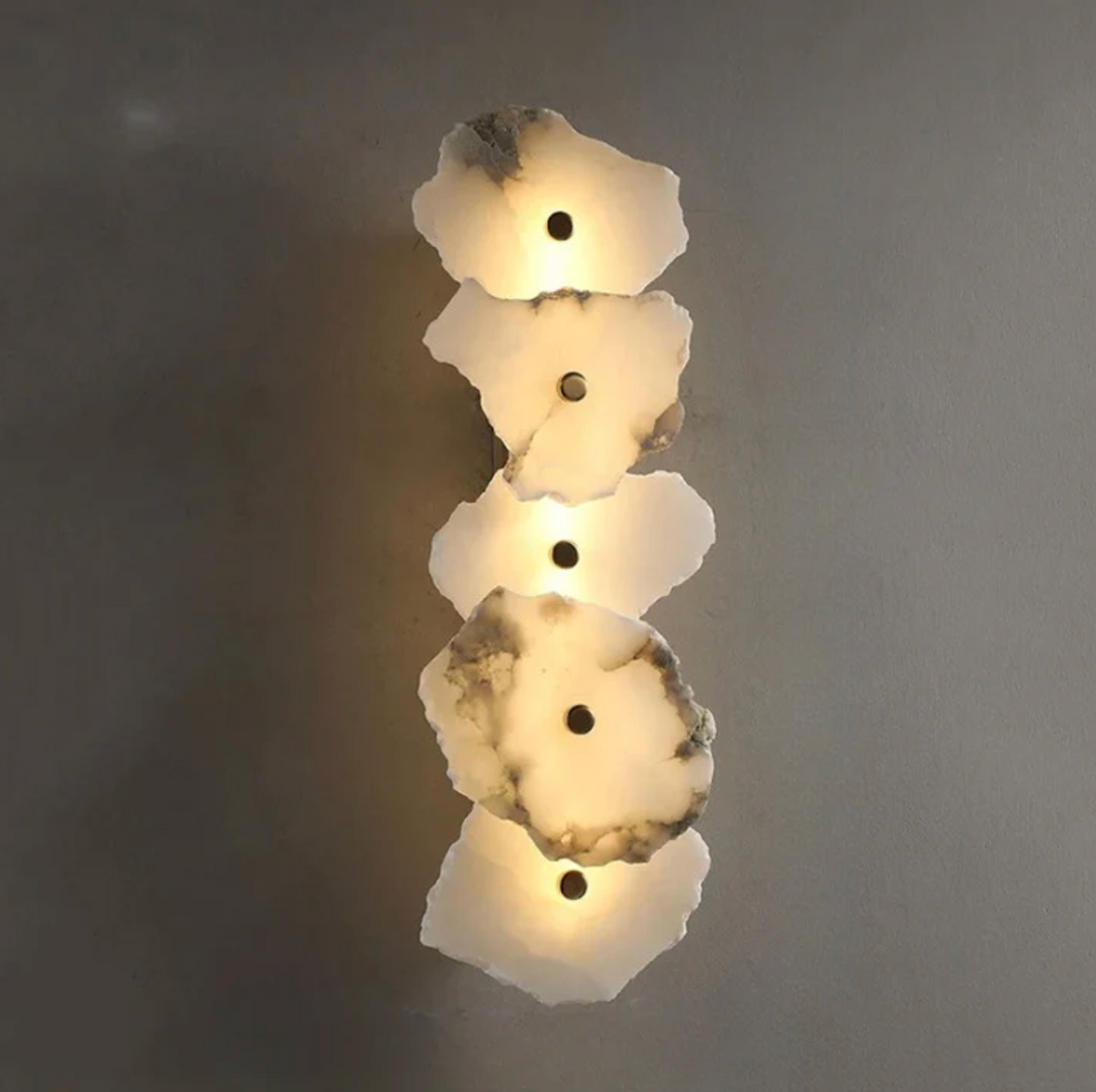 Organic stone shaped LED wall sconce by BROKLEN – view 18