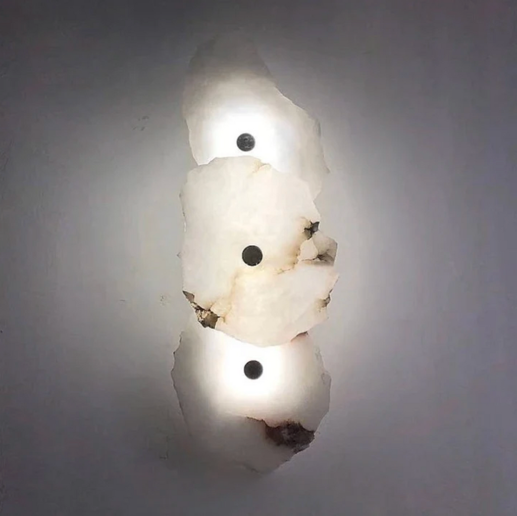 Organic stone shaped LED wall sconce by BROKLEN – view 19