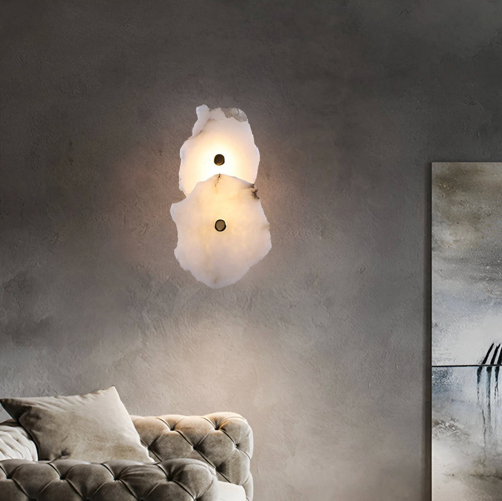 Organic stone shaped LED wall sconce by BROKLEN – view 24