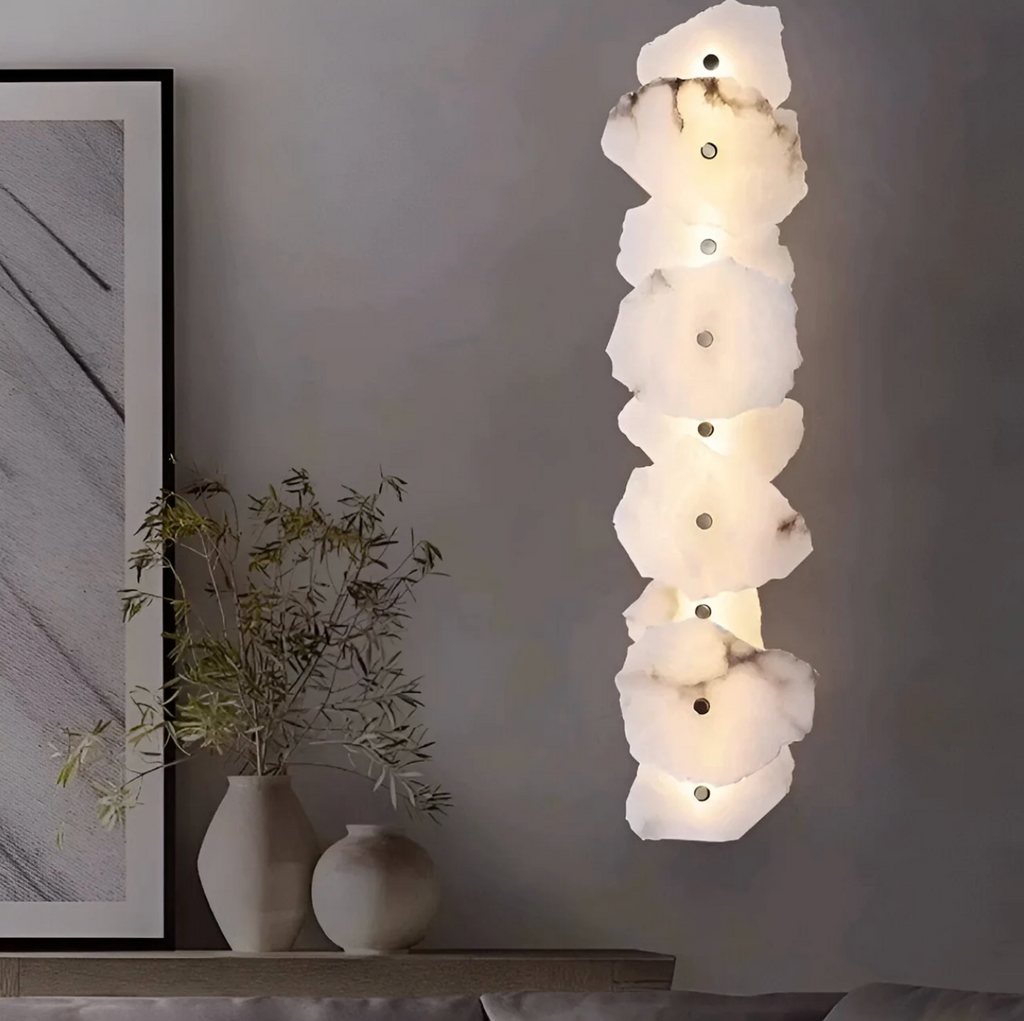 Organic stone shaped LED wall sconce by BROKLEN – view 22