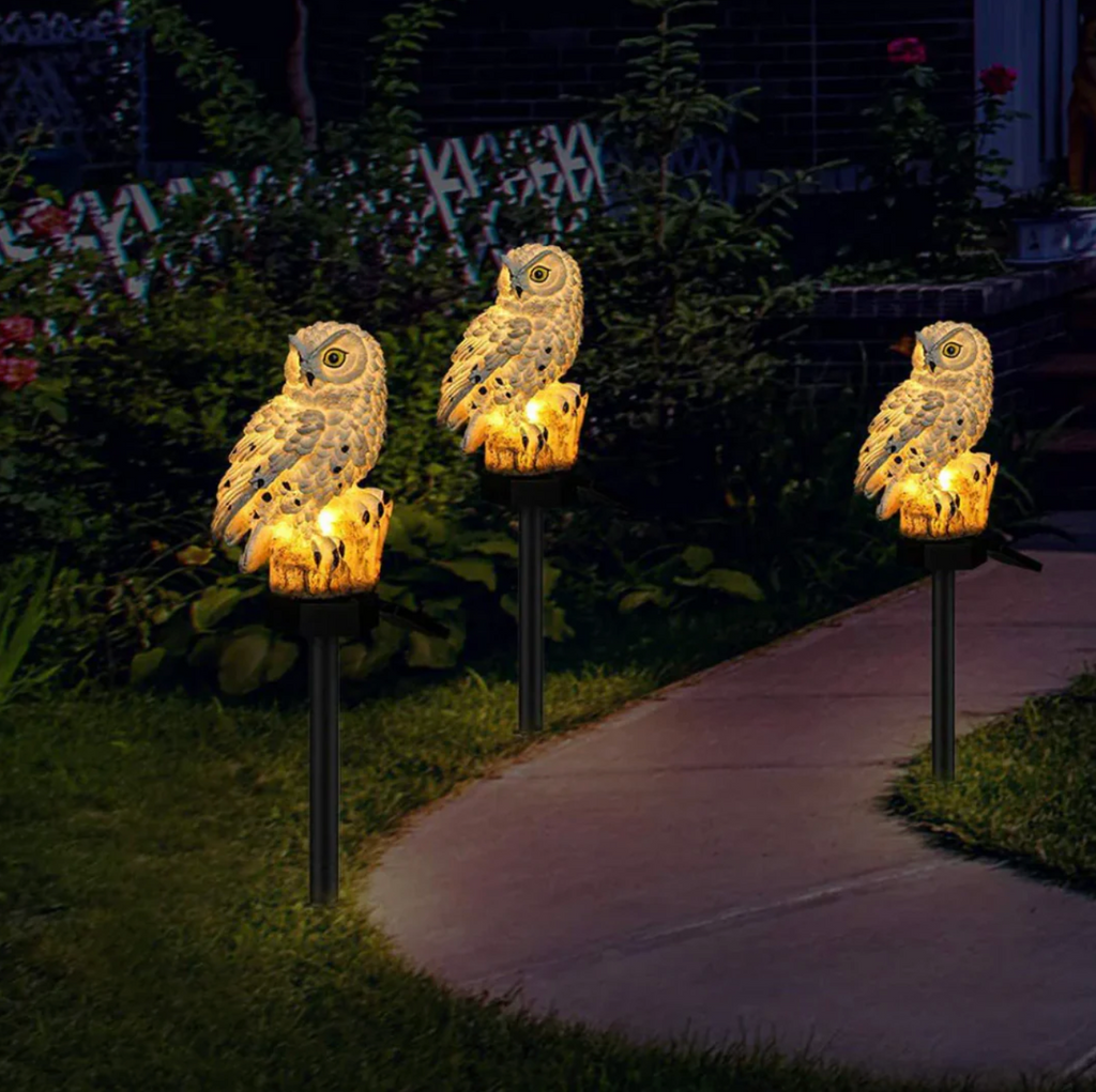 Solar powered owl garden stake light by BROKLEN – view 5