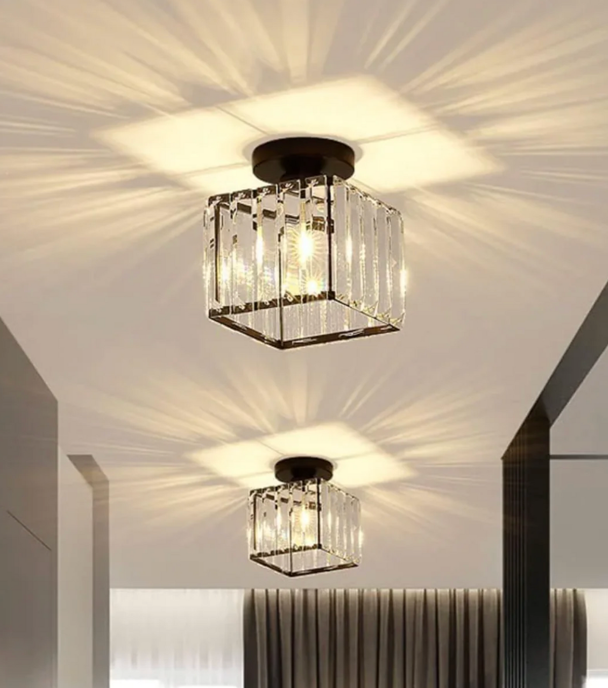 Crystal glass flush mount ceiling light by BROKLEN – view 15