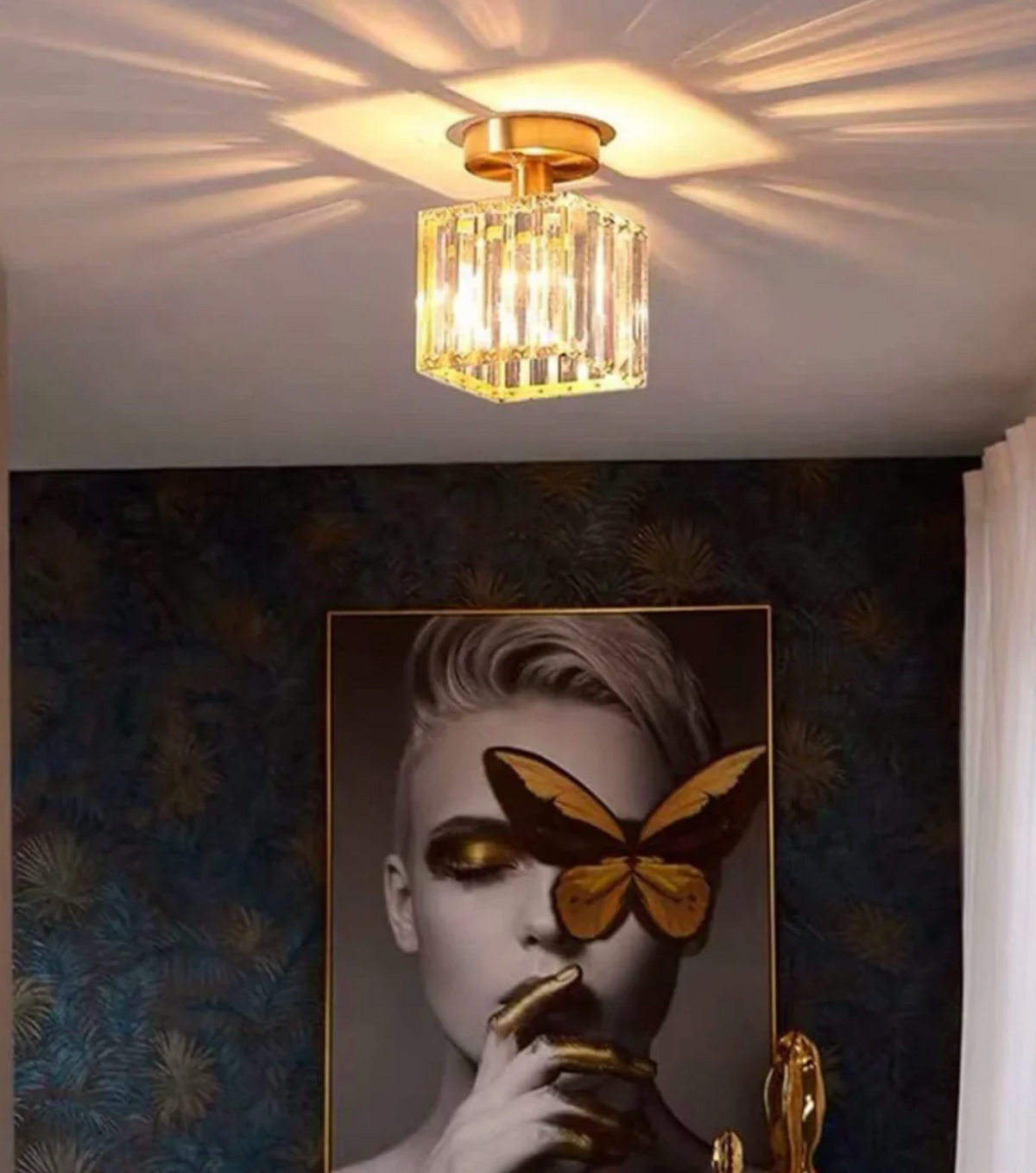 Crystal glass flush mount ceiling light by BROKLEN – view 18
