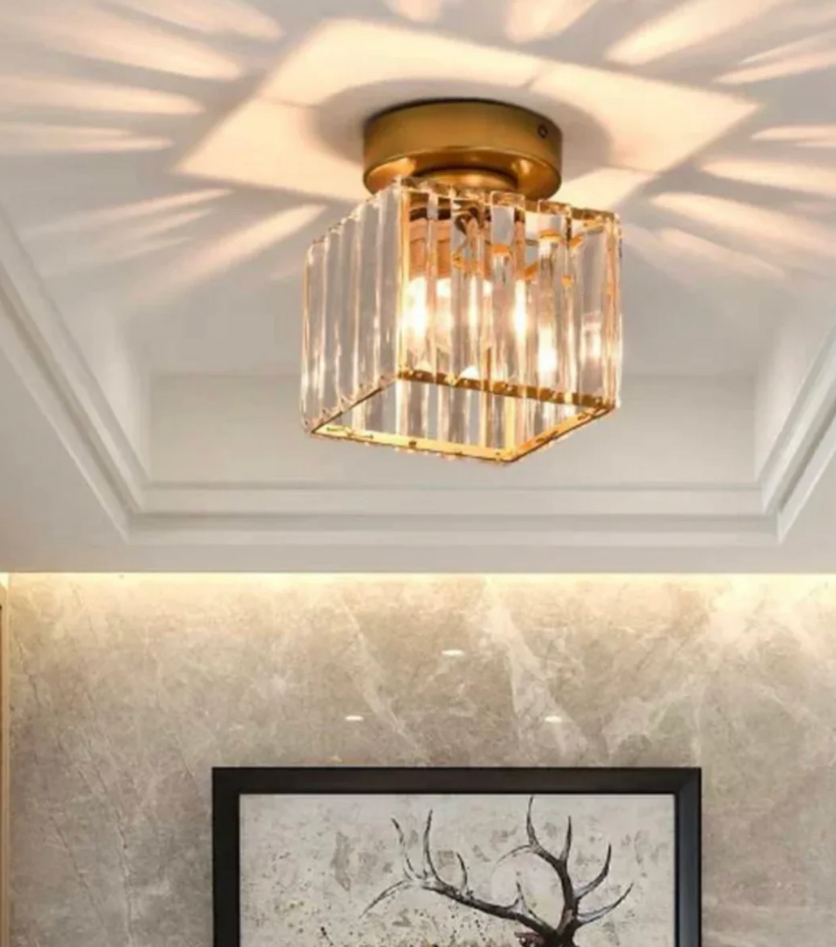 Crystal glass flush mount ceiling light by BROKLEN – view 21