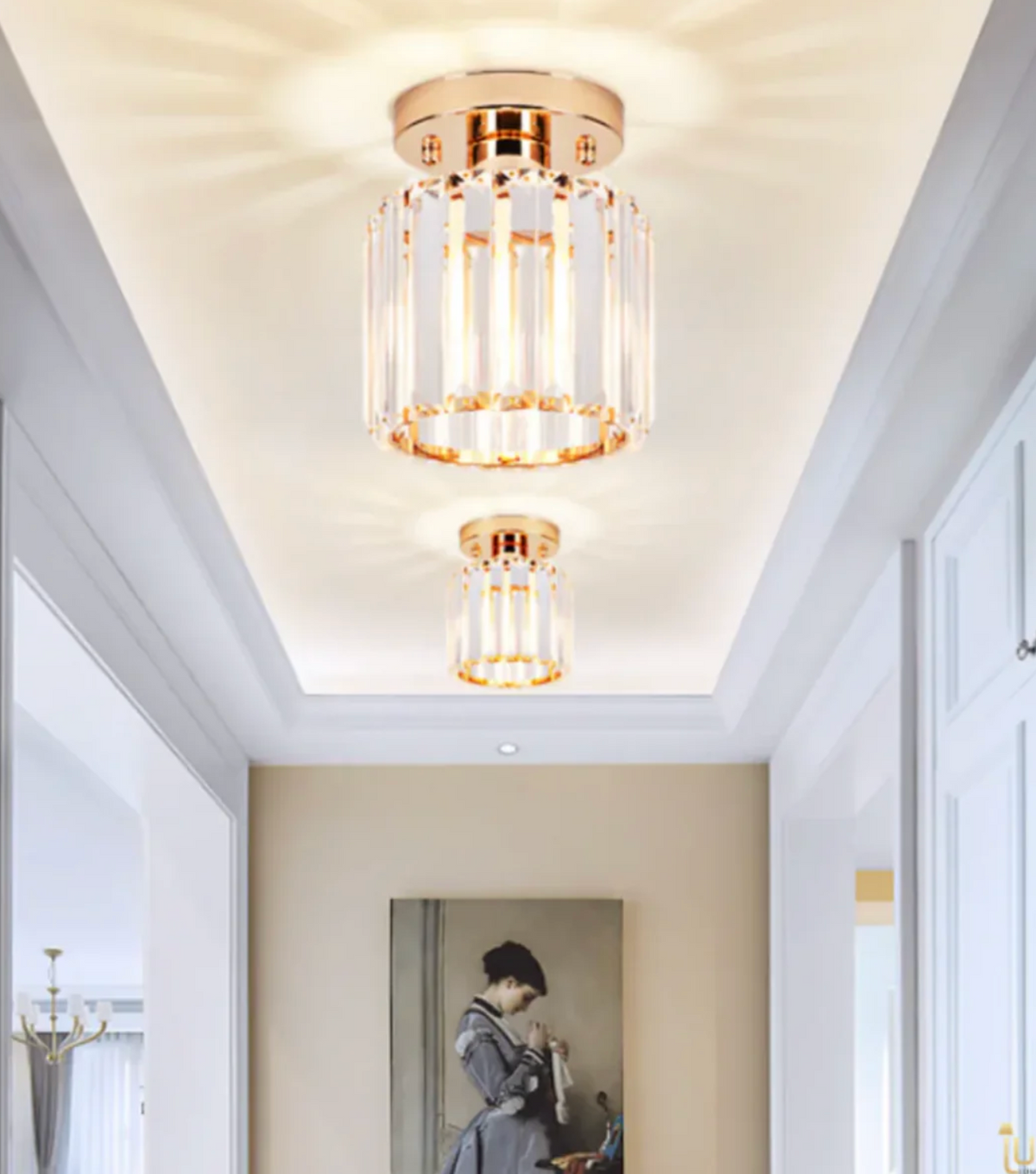 Crystal glass flush mount ceiling light by BROKLEN – view 26