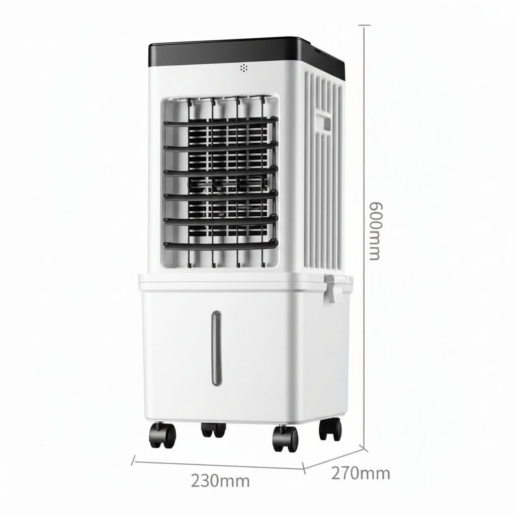 Compact hoseless 3-in-1 evaporative air cooler by BROKLEN – view 5