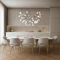 Sculptural branching LED chandelier with glowing globes by BROKLEN – view 4