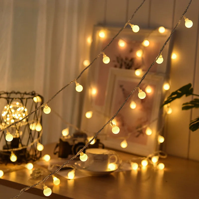 Solar LED outdoor string lights with multicolour bulb covers by BROKLEN – view 8