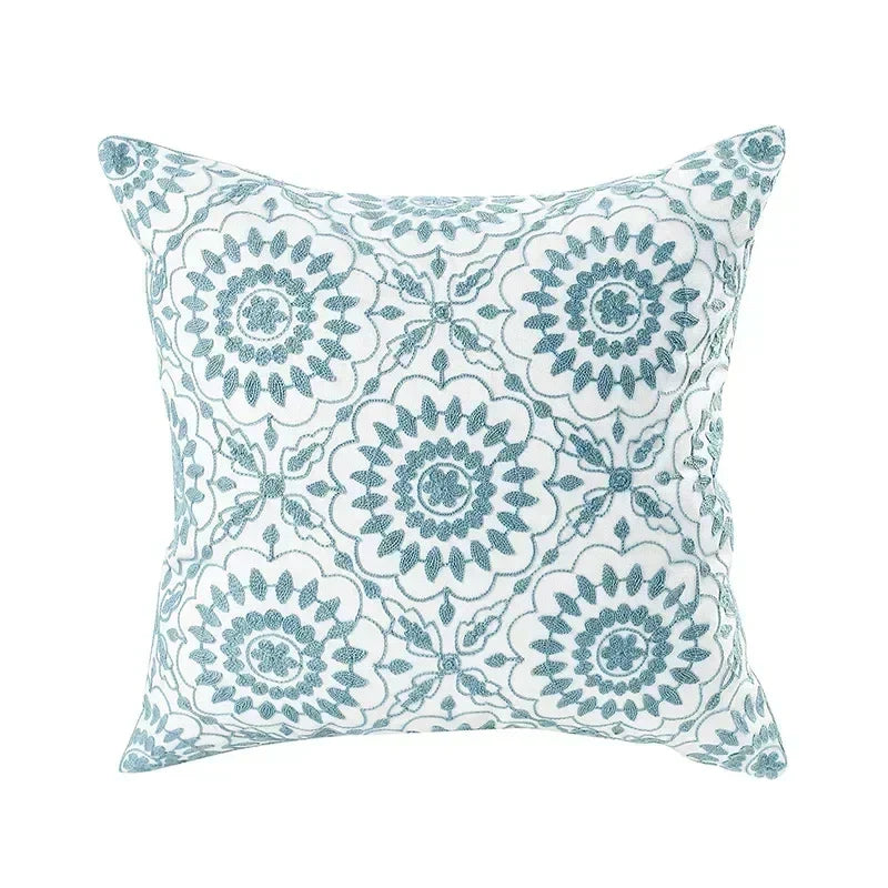 Embroidered floral tufted cushion cover by BROKLEN – view 19