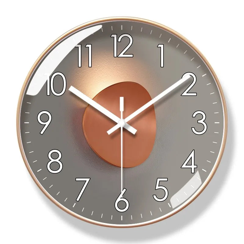 Modern round acrylic decorative wall clock by BROKLEN – view 8