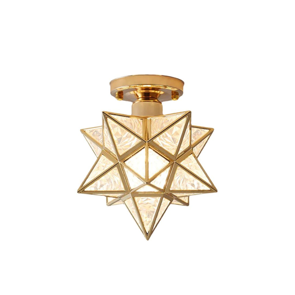 Geometric star ceiling light with E27 fitting by BROKLEN