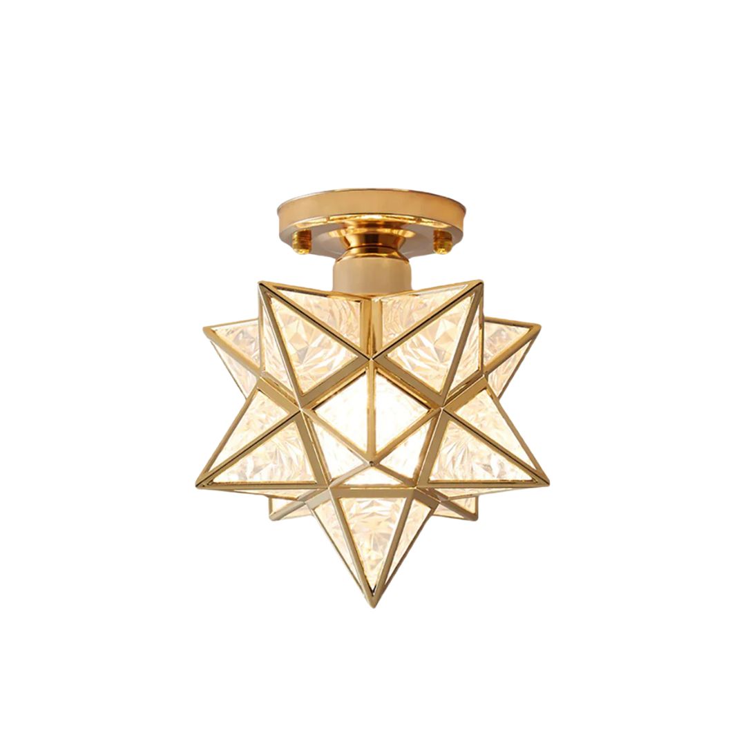Geometric star ceiling light with E27 fitting by BROKLEN