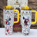 Snoopy Love Sip 40oz Tumbler Set with Handle and Straw