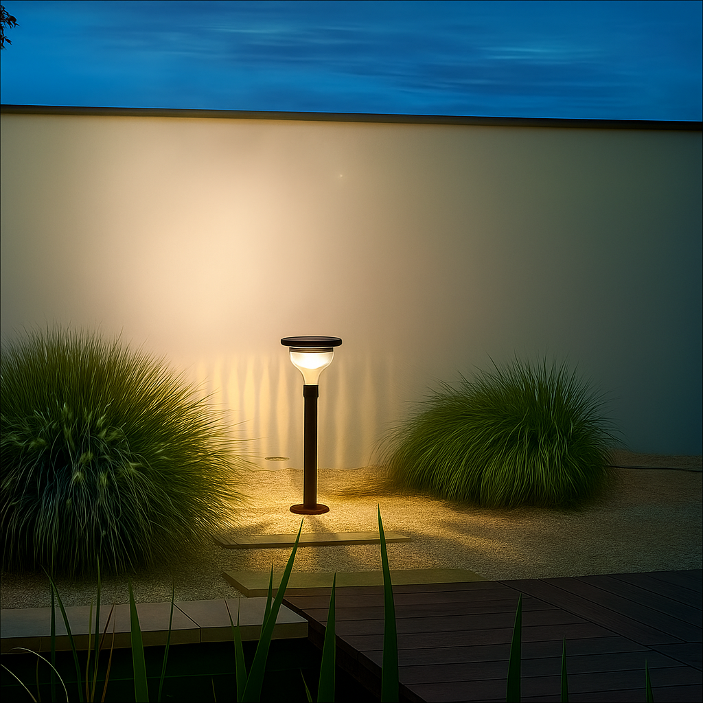 Solar pathway light with decorative pattern projection by BROKLEN – view 3