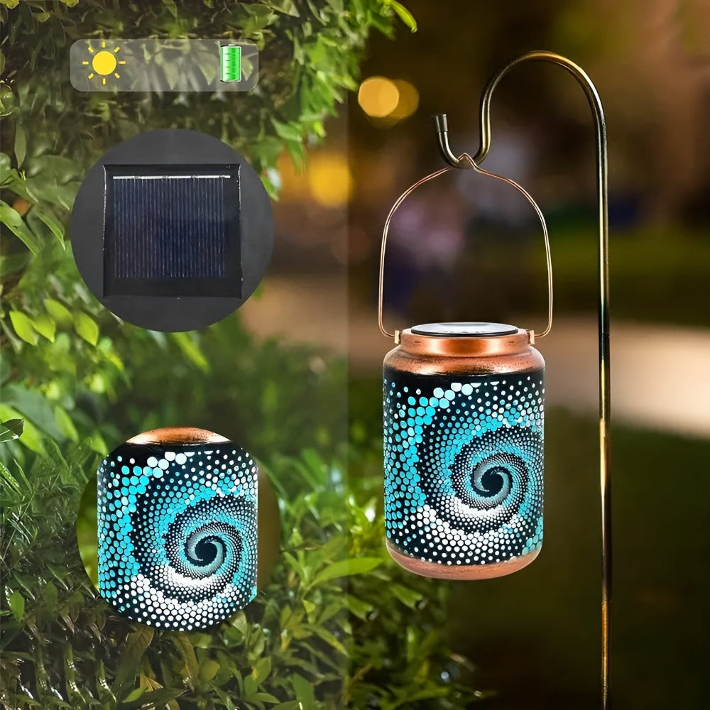 Solar garden light with spiral projection design by BROKLEN – view 4