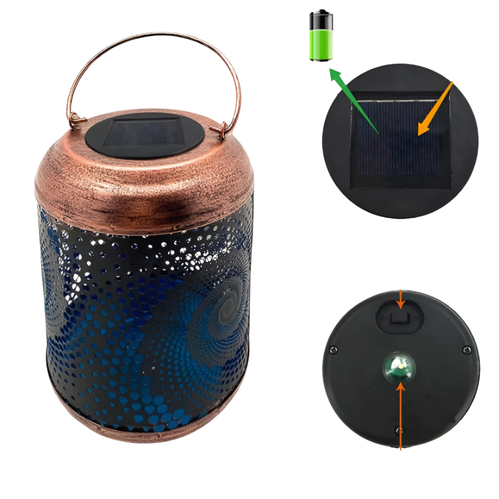 Solar garden light with spiral projection design by BROKLEN – view 5