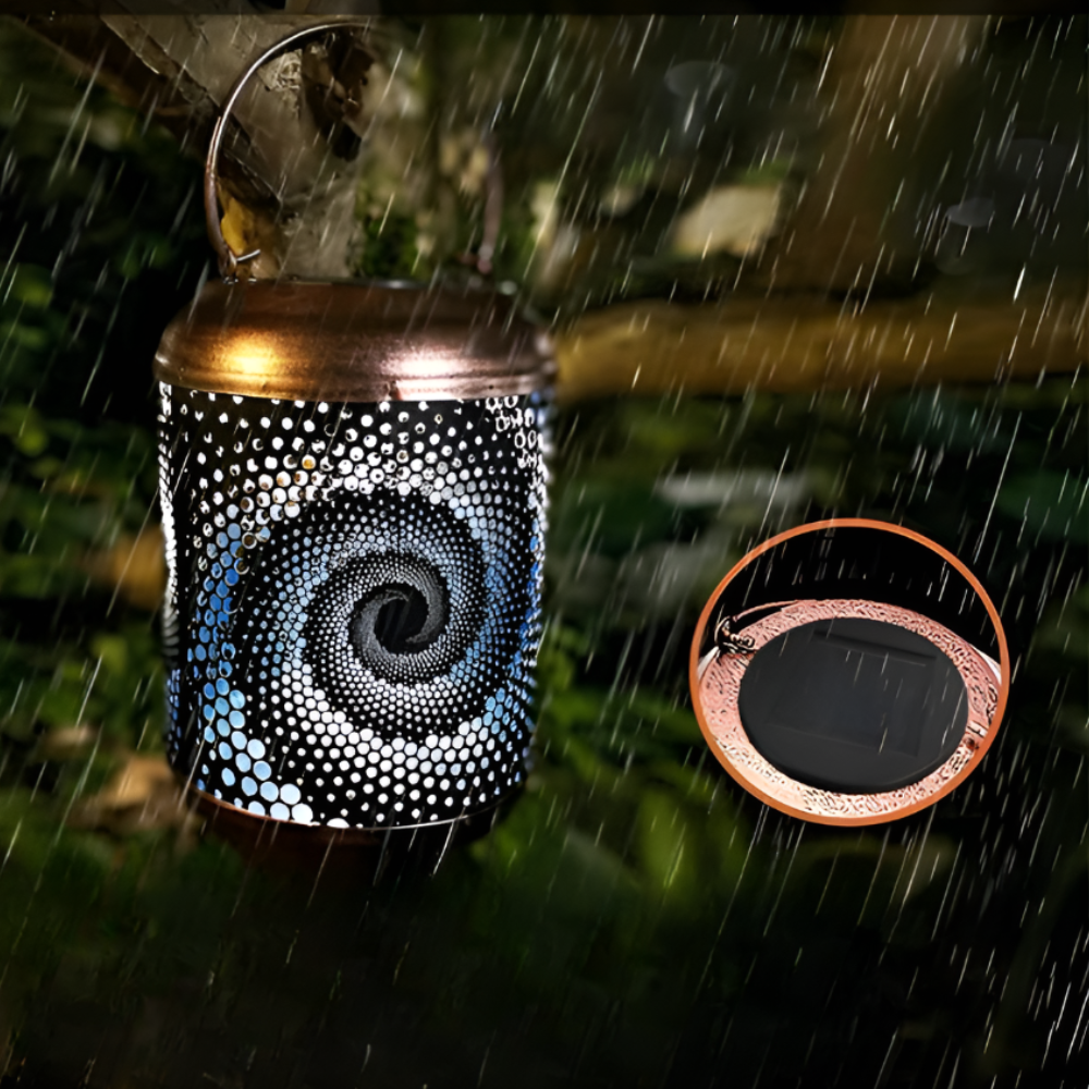 Solar garden light with spiral projection design by BROKLEN – view 6
