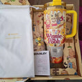Honey Dream Cozy Tumbler - yellow honey-themed bear tumbler
