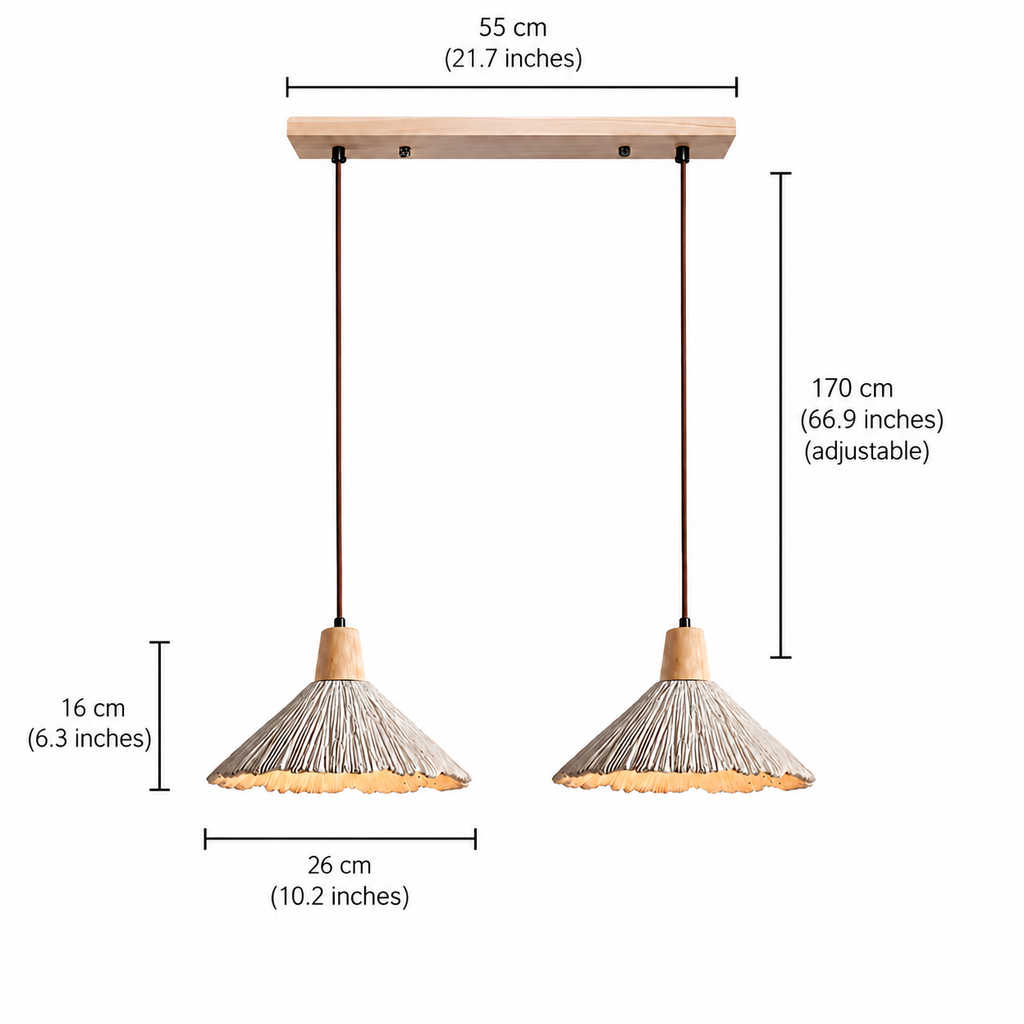 Wabi-sabi textured pendant light by BROKLEN – view 15