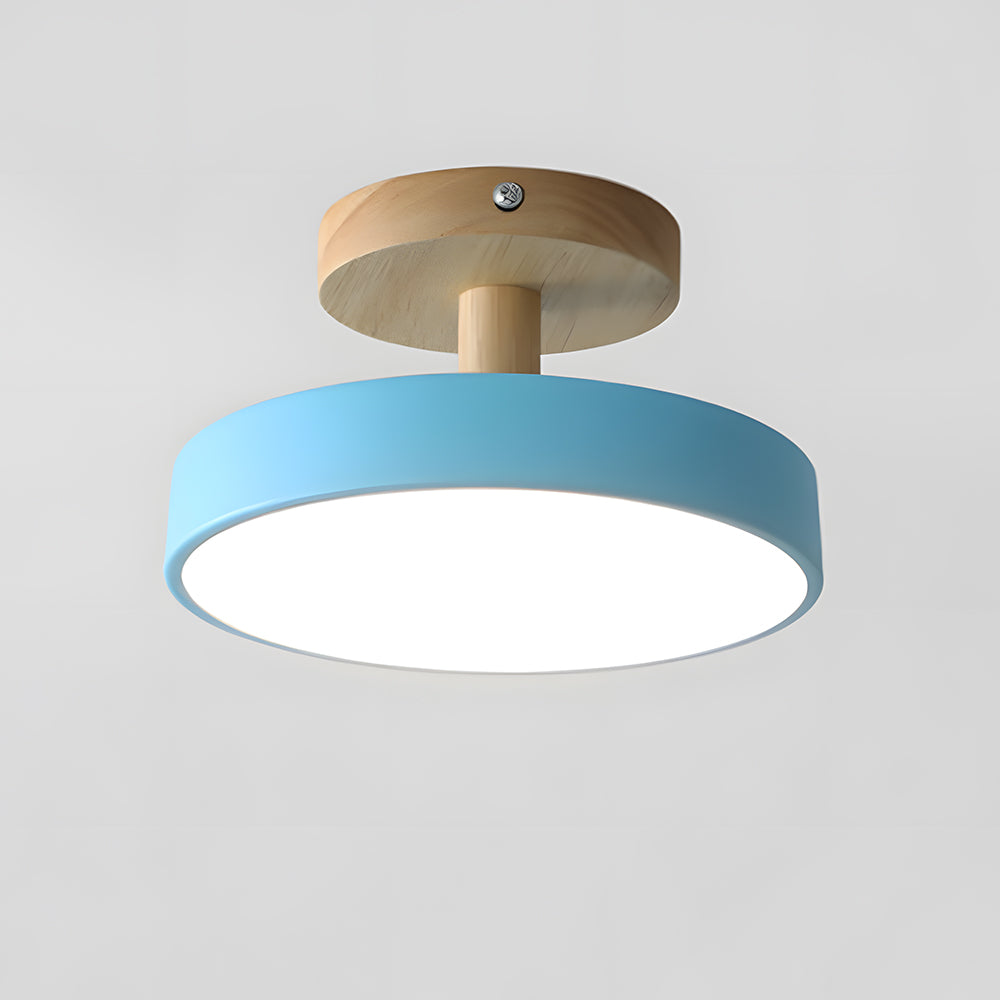 Scandinavian wood and metal LED ceiling light by BROKLEN – view 17