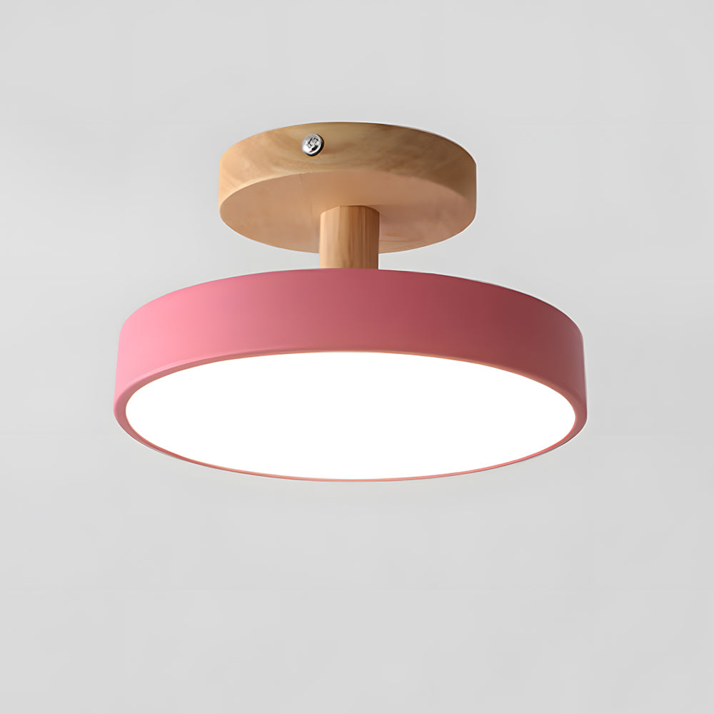 Scandinavian wood and metal LED ceiling light by BROKLEN – view 19