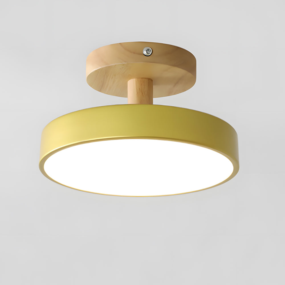 Scandinavian wood and metal LED ceiling light by BROKLEN – view 22