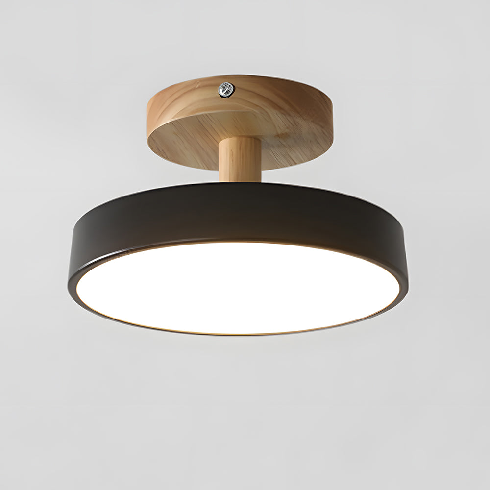 Scandinavian wood and metal LED ceiling light by BROKLEN – view 10